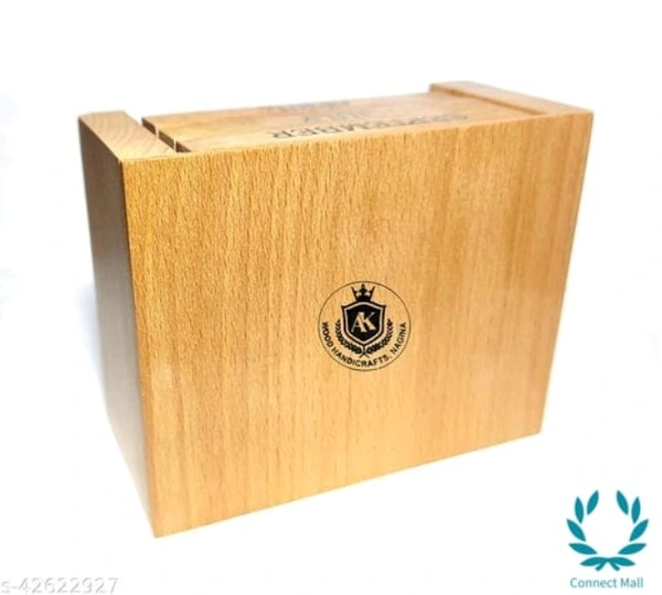 Mini Desk Calender  - LXH:11.5X9cm, Wood
